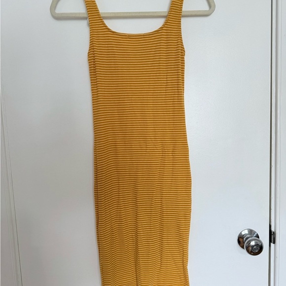Yellow Striped Button-Down Dress - Picture 2 of 4